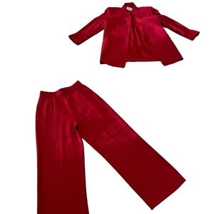 EMANUEL UNGARO SUITE Bold Matching Set in Red!!!